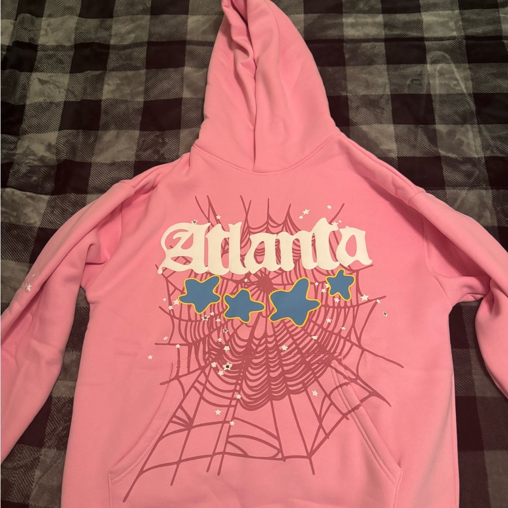 Sp5der pink Atlanta hoodie got for birthday looking to sell